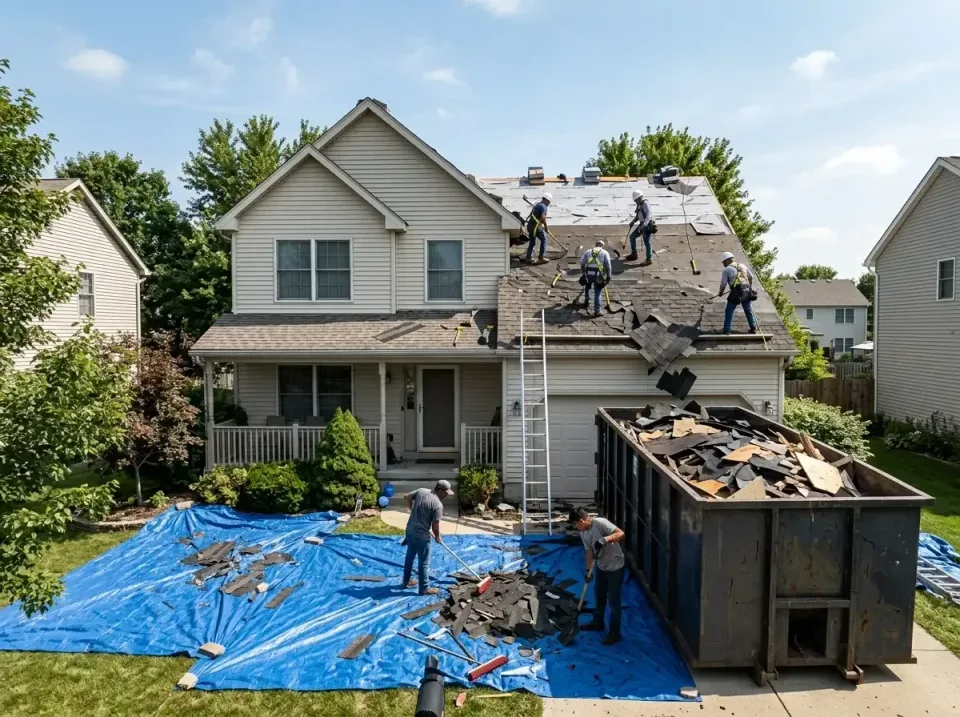 roof-replacement-debris-remova-004 — frequently asked questions, Cheapest Dumpster Rentals in Cedar Lake, IN